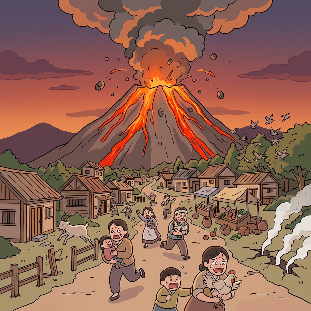 active volcano concept