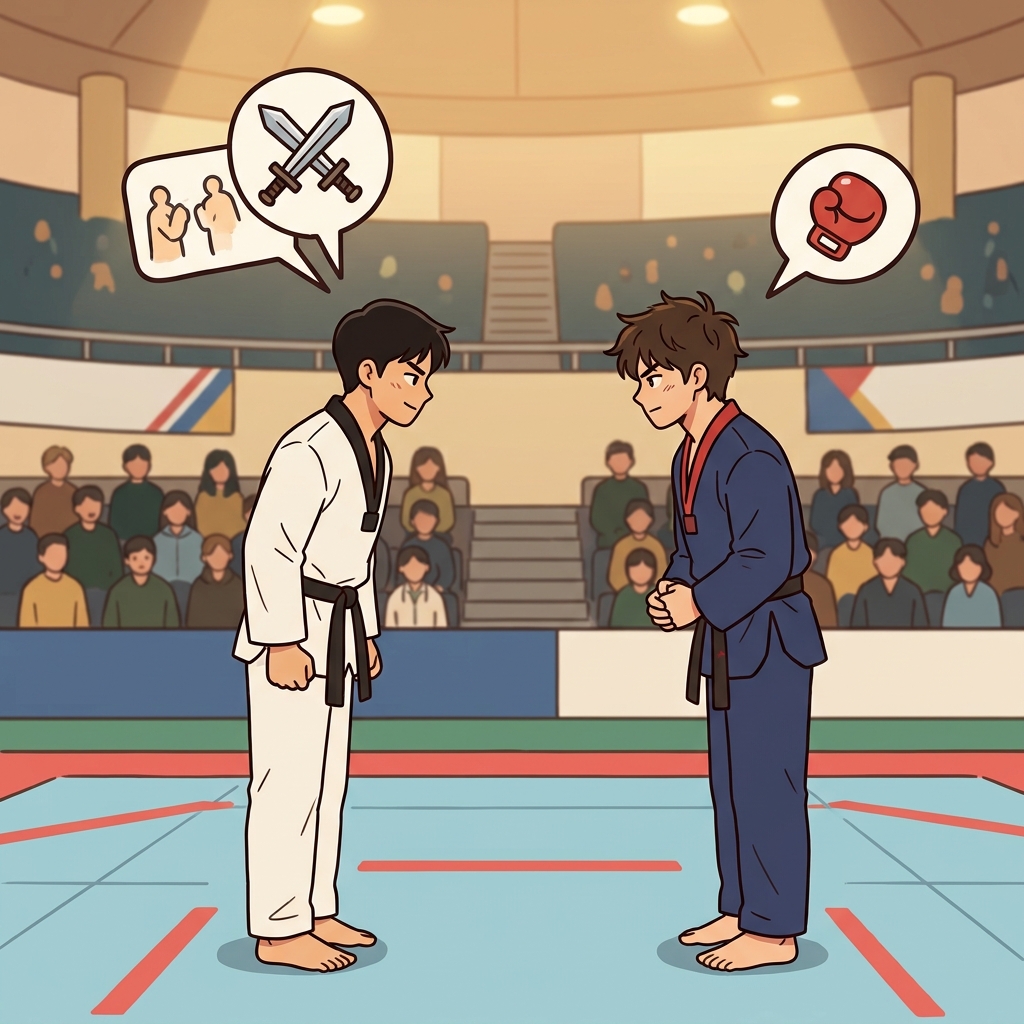 Every champion must overcome a strong adversary. (⚔️ Opponent + 🥊 Rival → Adversary)