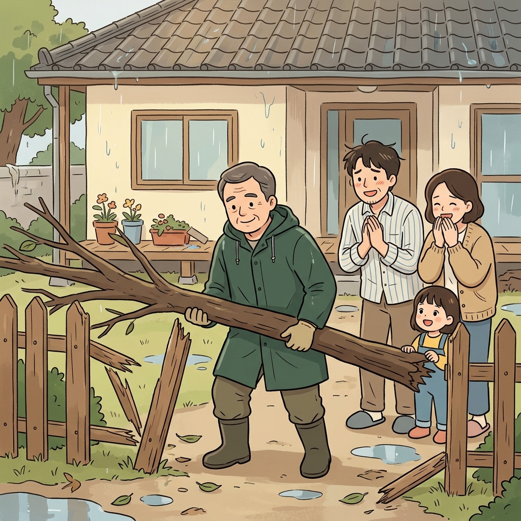 친절한 이웃은 그 가족의 걱정을 덜어 주었다. (무거운 짐을 Lift해 가볍게(Light) 만든다. → 고통을 덜어주다)