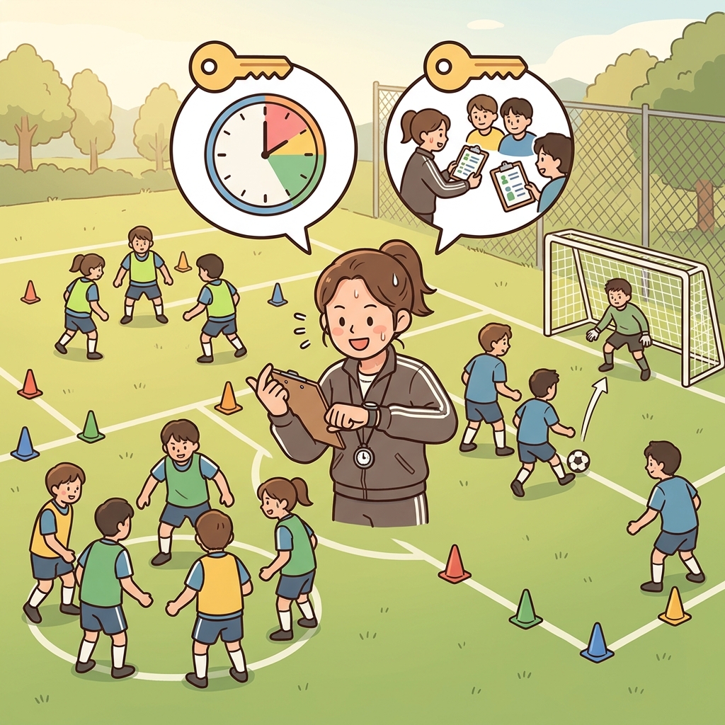 The coach allocated practice time so every player had a chance to improve. (ALLOCATE → ALLOT → To allocate means to allot or assign resources fairly.)