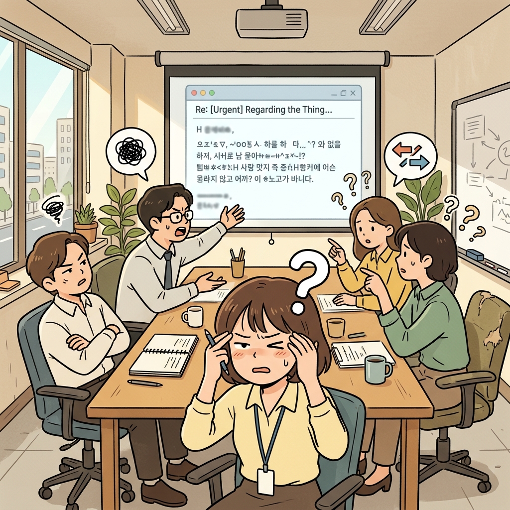 그 메시지의 모호함 때문에 모두가 다르게 해석했다.