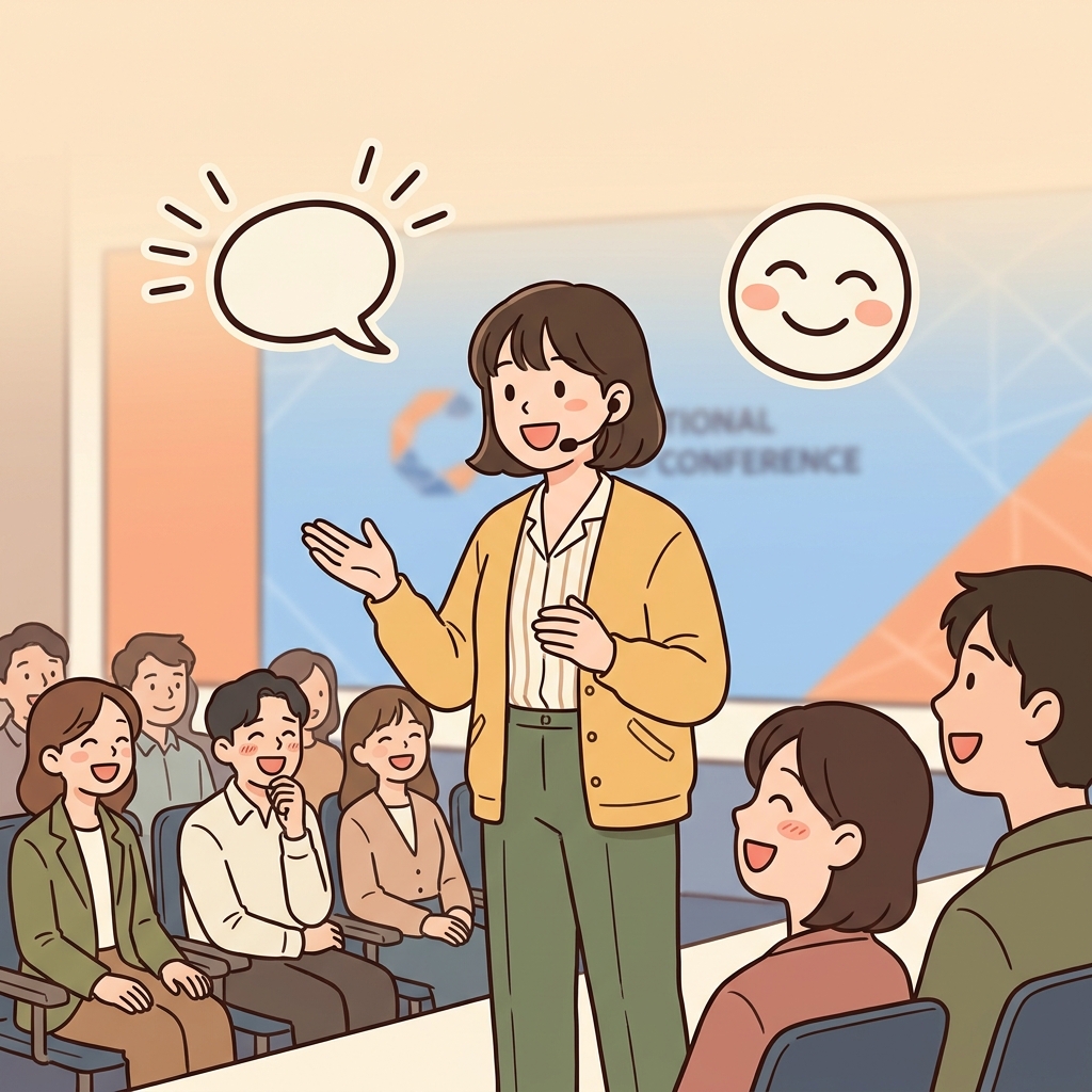 연설자는 본론을 설명하기 전에 일화 하나를 들려주었다.