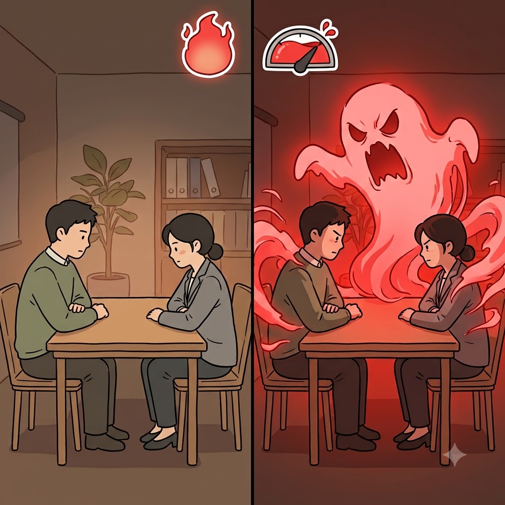 ANIM(angry spirit) + OSITY(state of) — completely filling the room with a state(OSITY) of an angry spirit(ANIM), the rival chiefs showed their animosity.