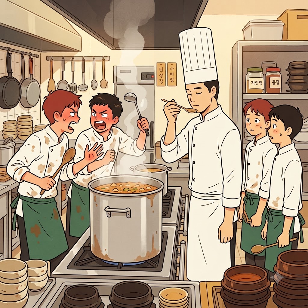 The head chef's quiet tasting brought the heated debate to arbitration.