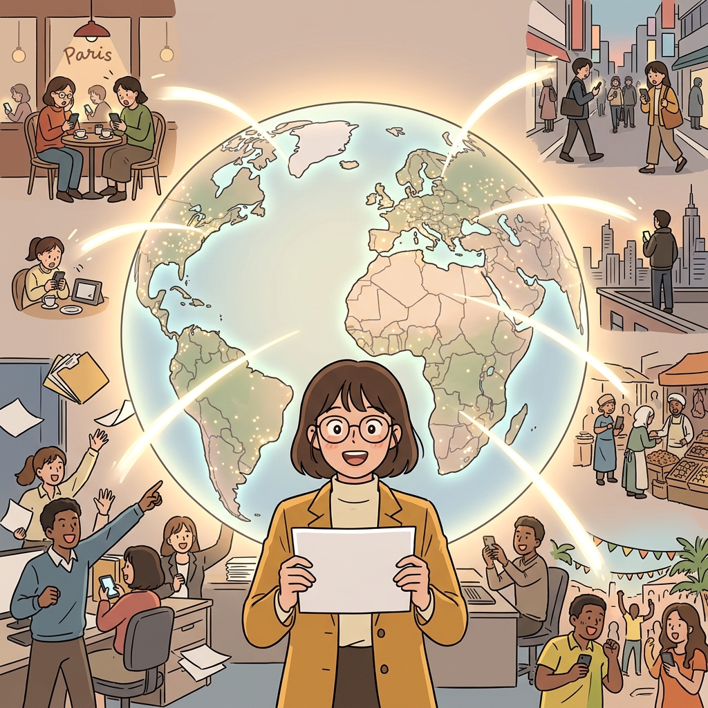 around the globe concept