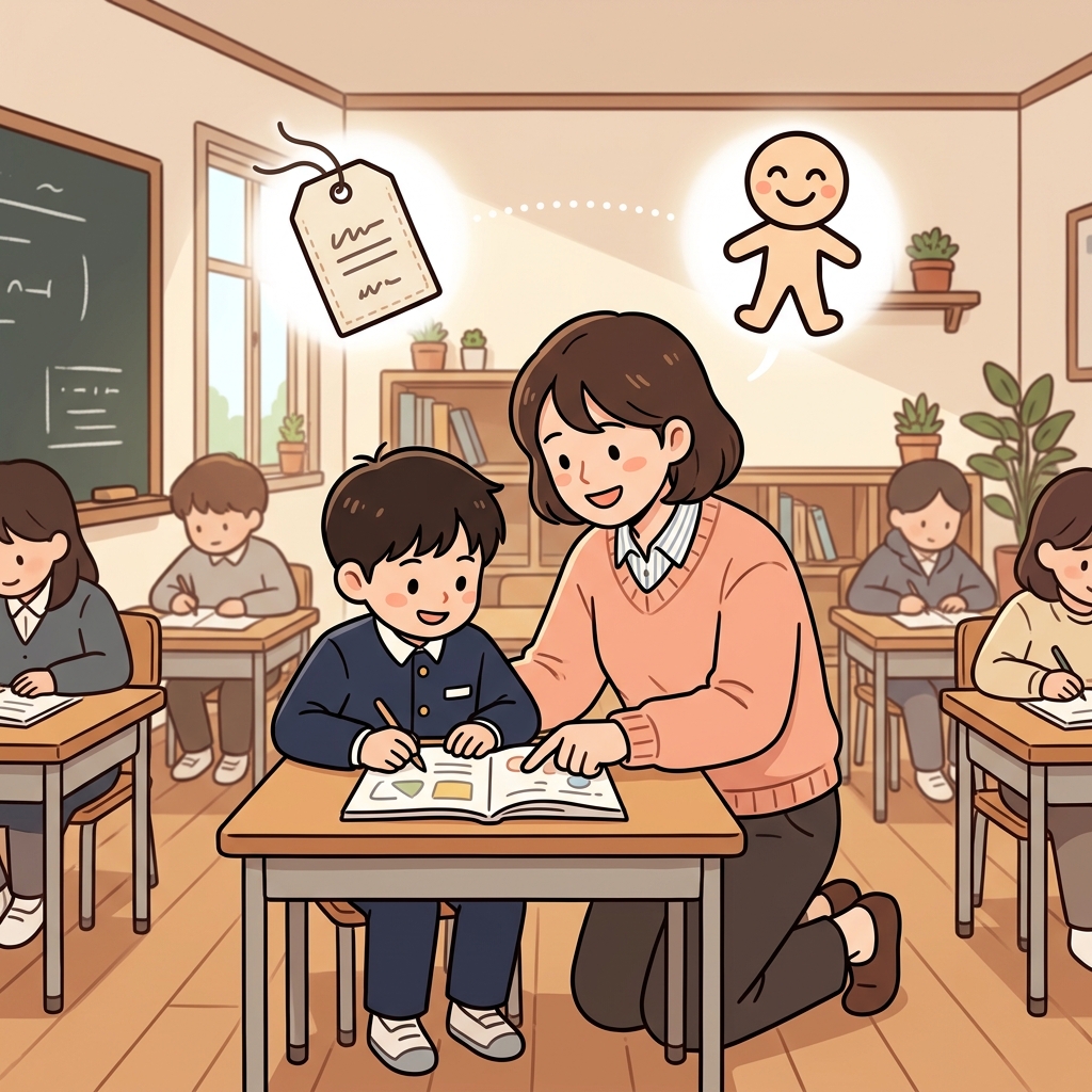 The teacher's success was attributable to patience. (ATTRIBUTE + ABLE → Can be attributed to a specific cause or person.)