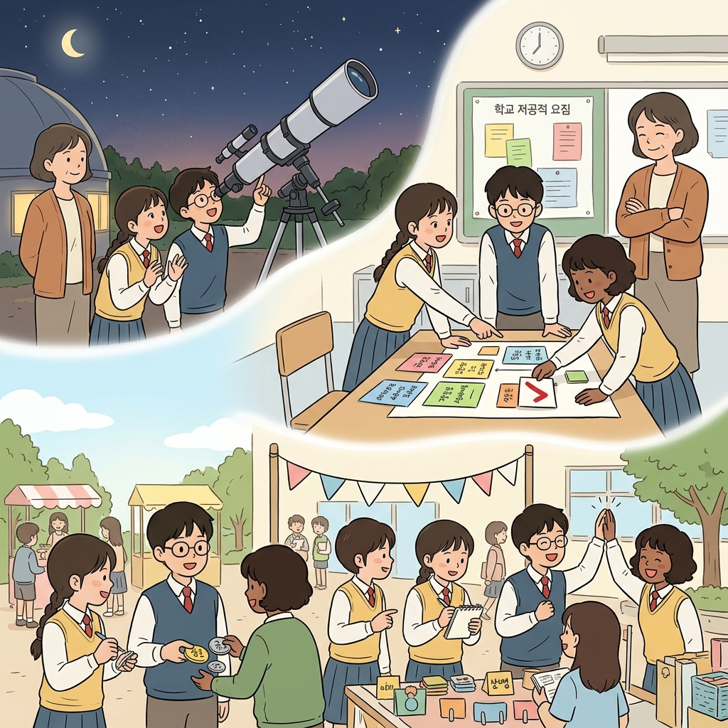 Astronomy inspired the students, autonomy let them choose, and their economy project succeeded.