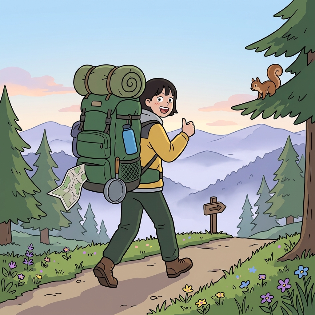 backpacker concept