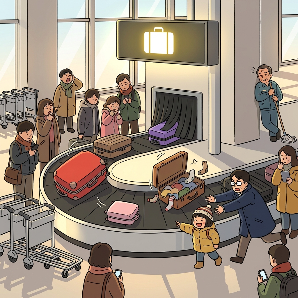 baggage claim area concept