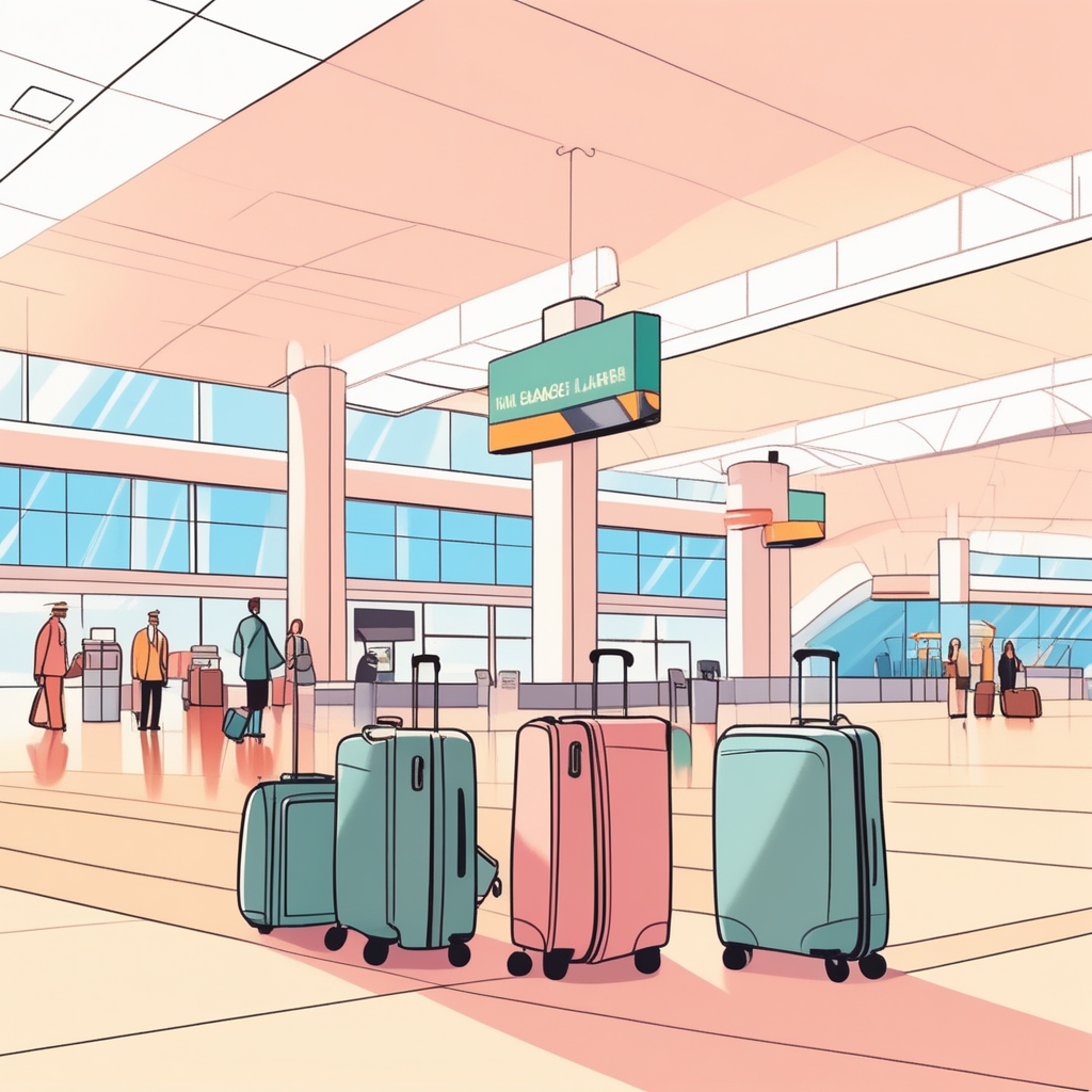 baggage claim area concept