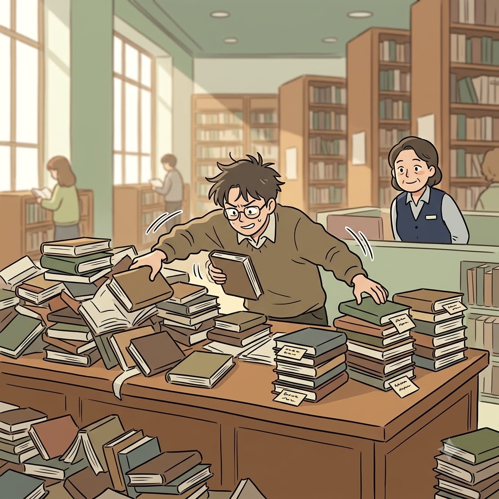 사서는 서지학자(bibliographer)가 책마다 저자, 판본, 출판 이력을 추적하자 “책 탐정이네!”라며 감탄했다. (bibliographer → BIBLIO(책) + GRAPHER(기록하는 사람)
→ 책(BIBLIO)의 출생기록을 하나하나 적어 주는 사람(GRAPHER))