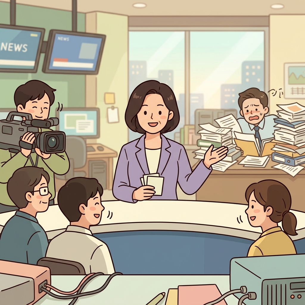 그녀는 짧고 간결하게 말해서 메시지가 이해하기 쉬웠다. ("브리핑!" → 짧게 핵심만 전달한다)