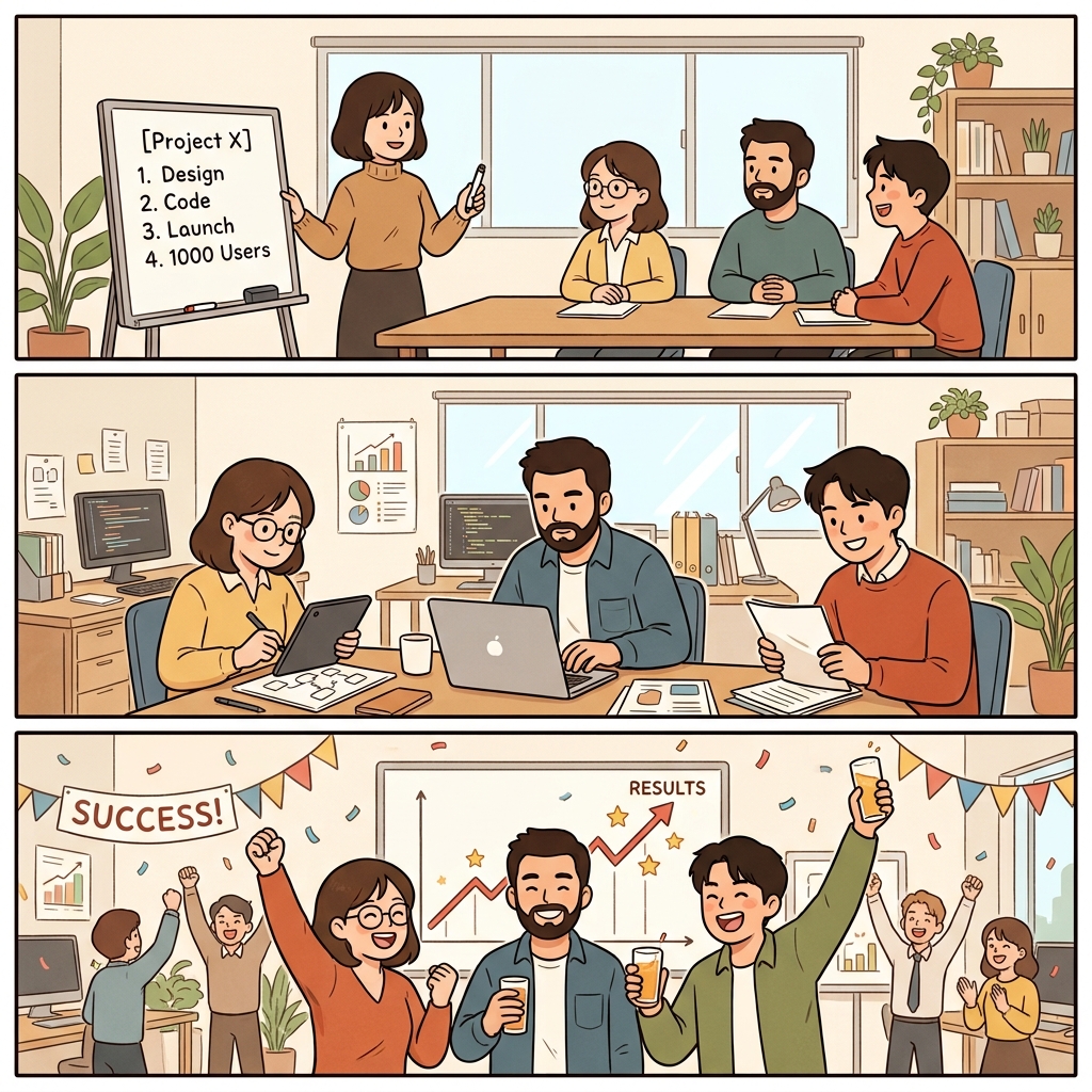 Her brevity improved clarity and led to the team's prosperity.