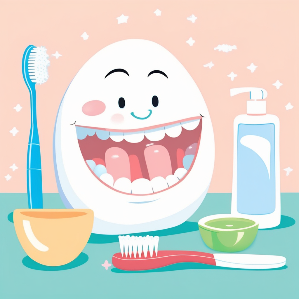 brush one's teeth concept