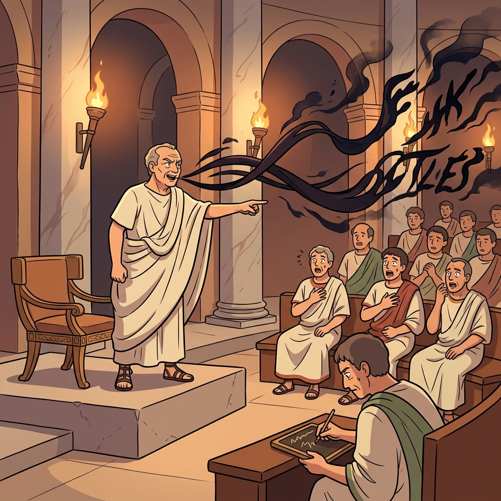 The senator spread calumny about his rival, twisting truth into vicious rumor.