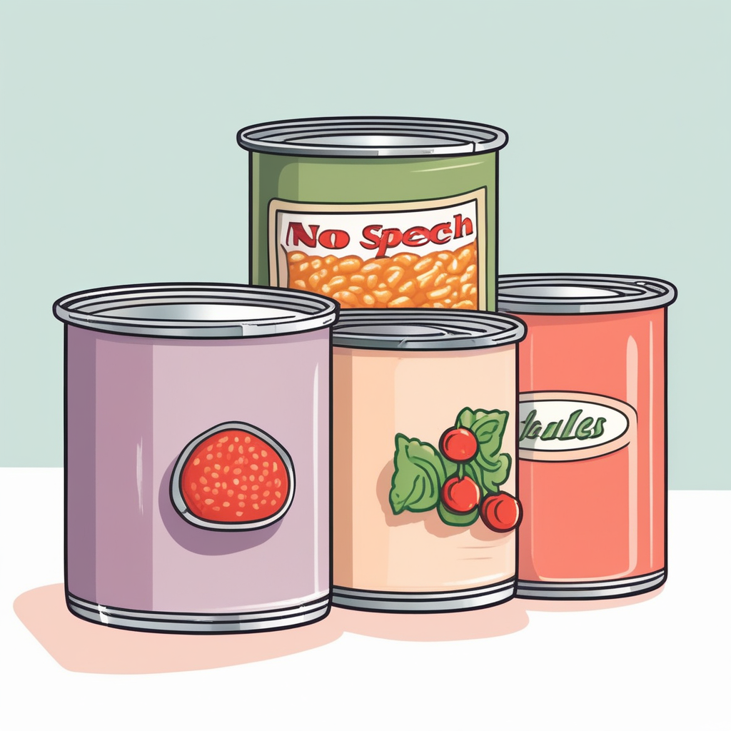 canned goods concept