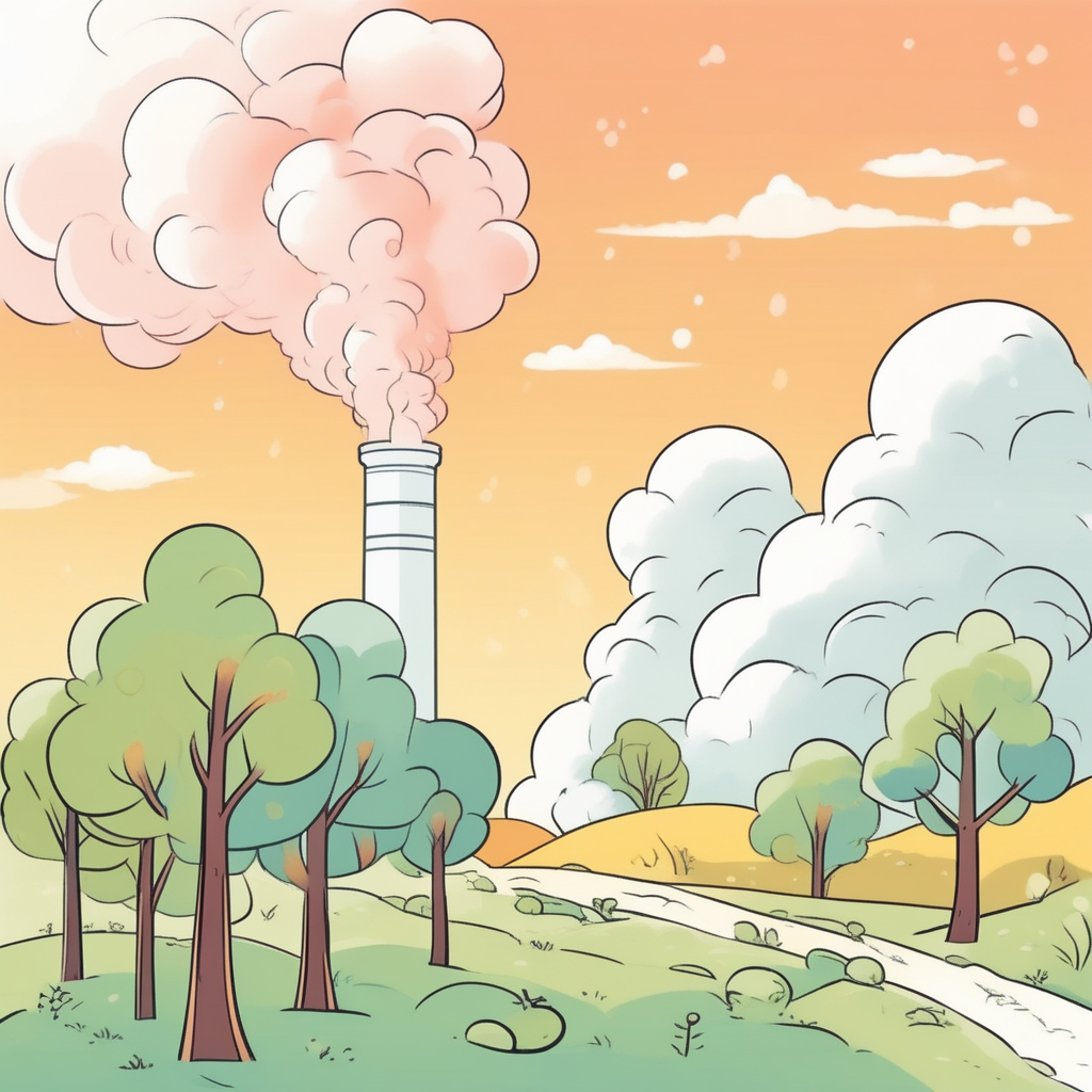 carbon emission concept