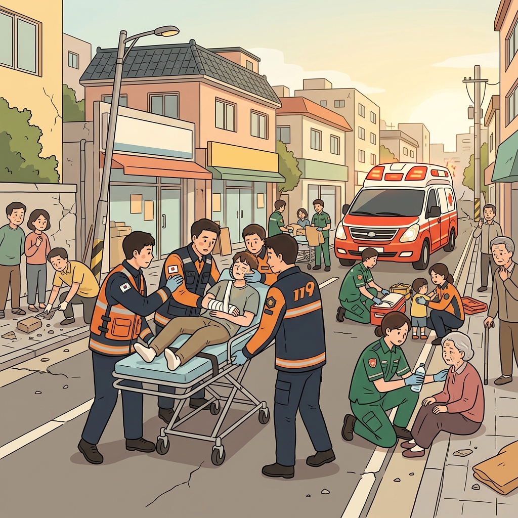 The earthquake caused many casualties.
