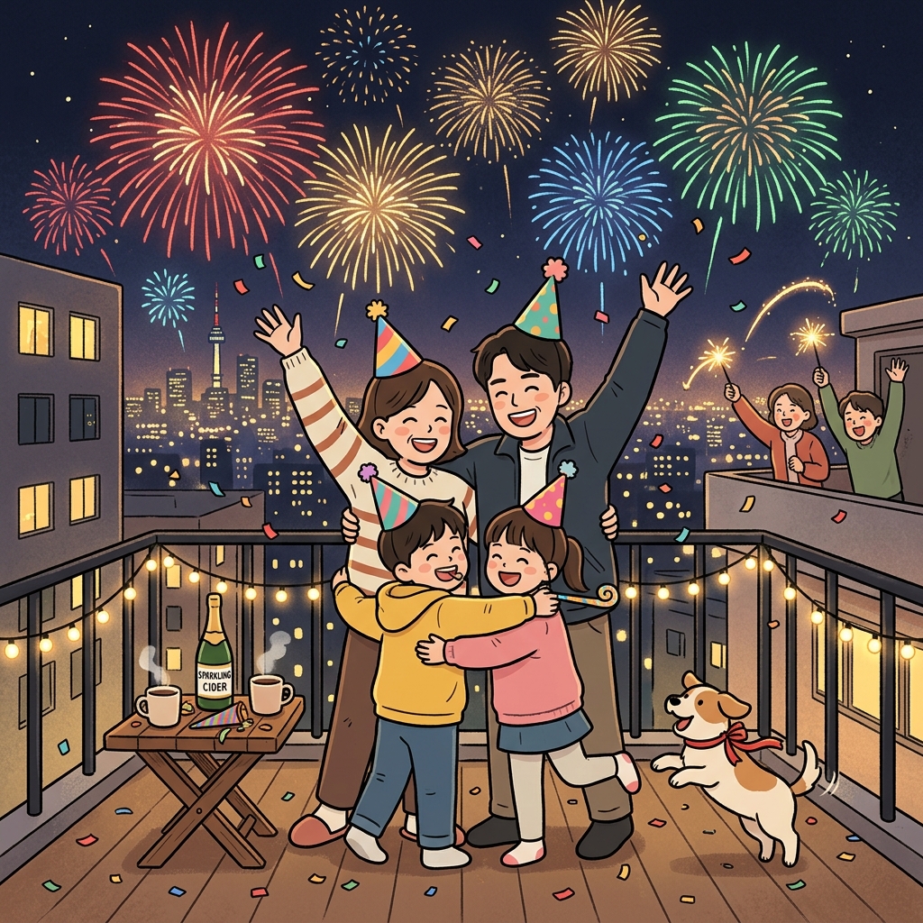 celebrate the new year concept