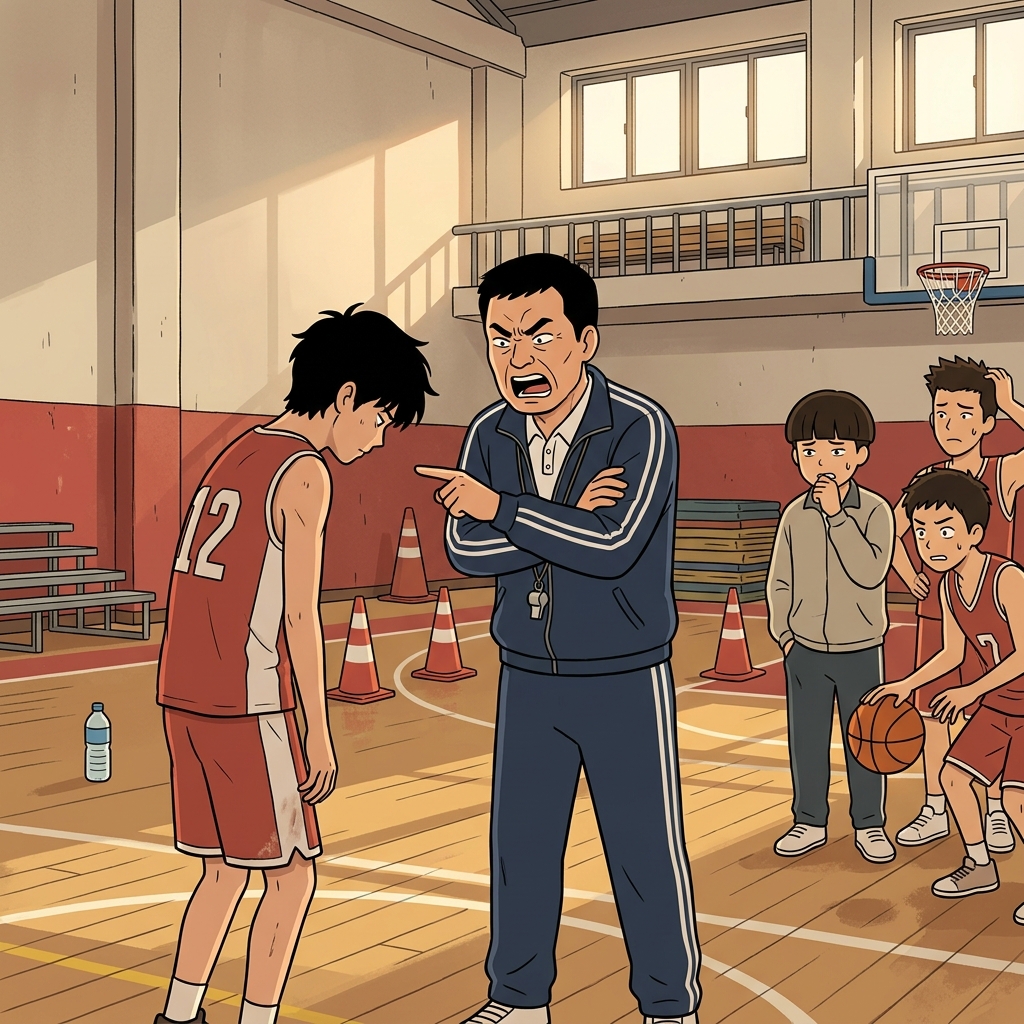 The coach will chastise any player who skips practice without warning.