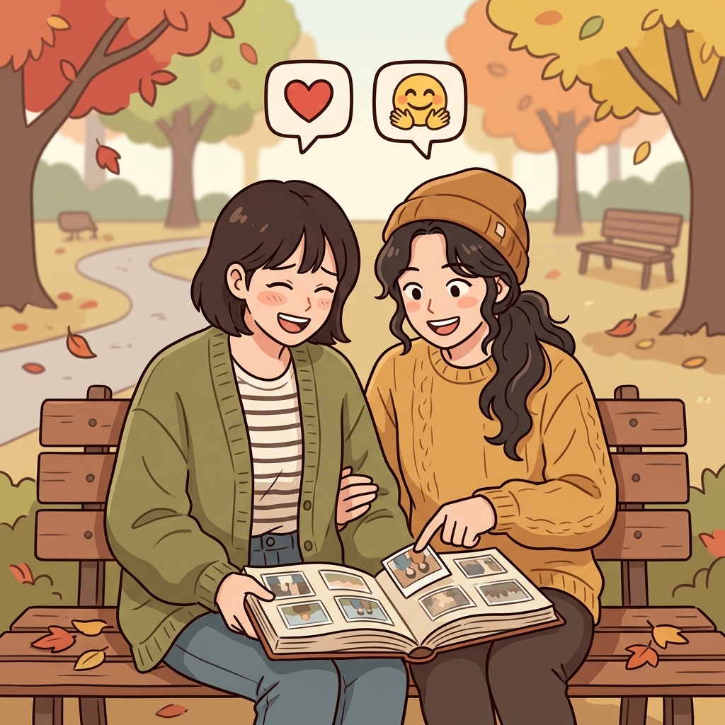 They cherish their lifelong friendship. (❤️ Treasure + 🤗 Hold Dear → Cherish)