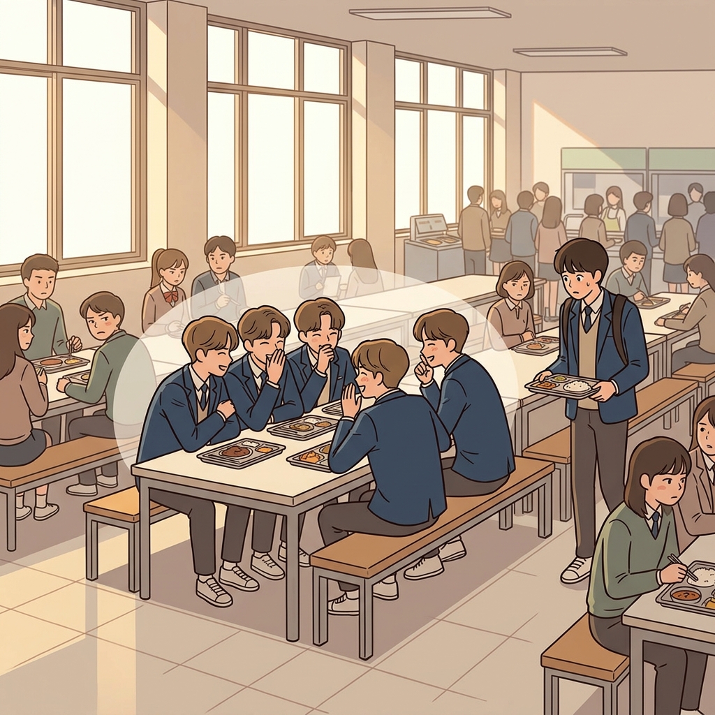 The popular clique claims the best lunch table every single day.