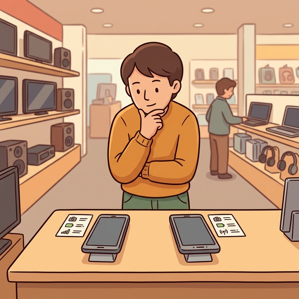 The two phones were comparable in price and performance.