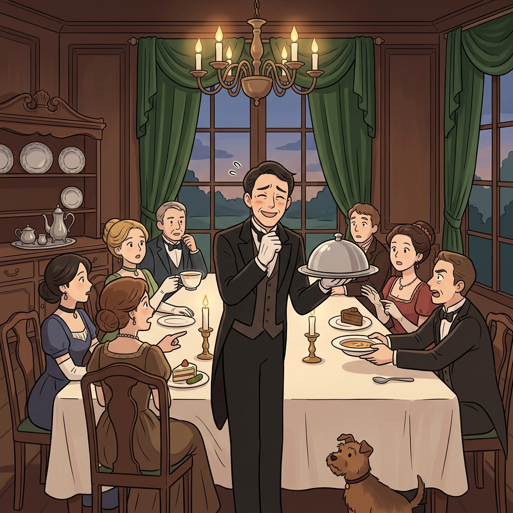 The complaisant butler agrees to every guest's odd request without a single frown.