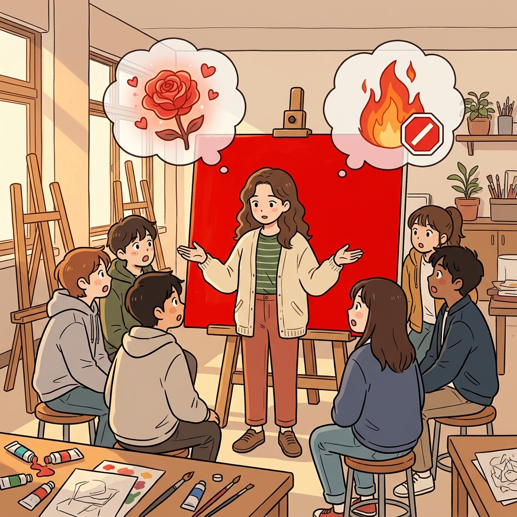 빨간색은 열정도, 위험도 함께 떠올리게 한다.