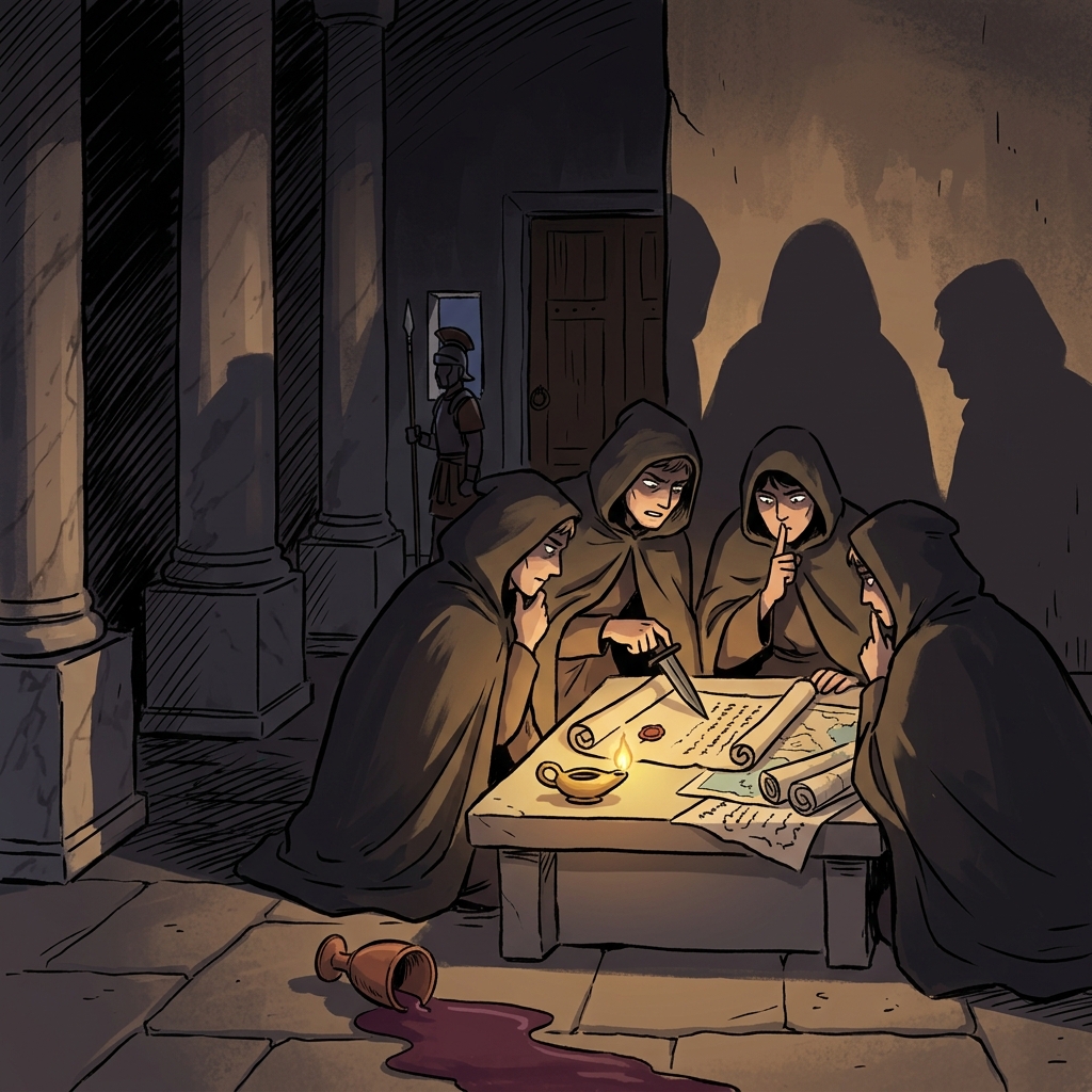 They whispered about a conspiracy to overthrow the senator that very night.