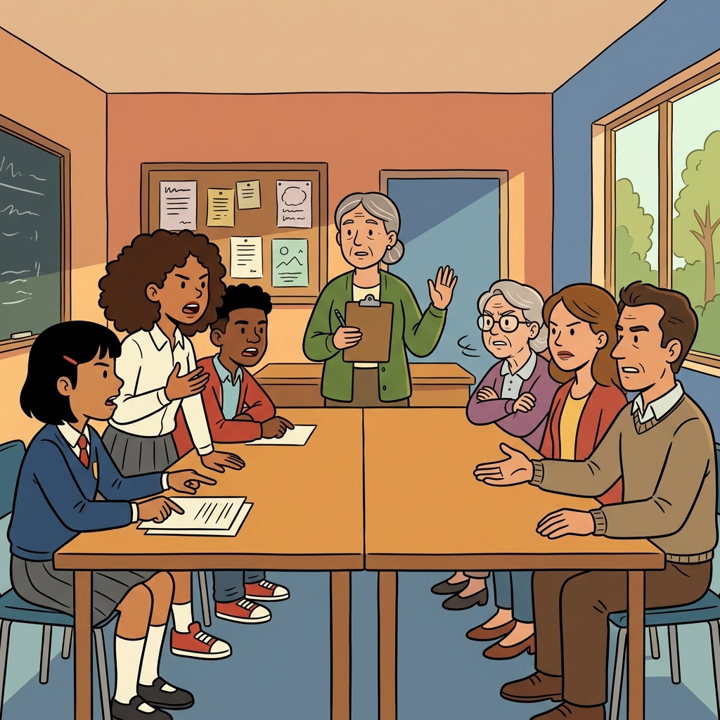 The new school rule caused controversy among students and parents.