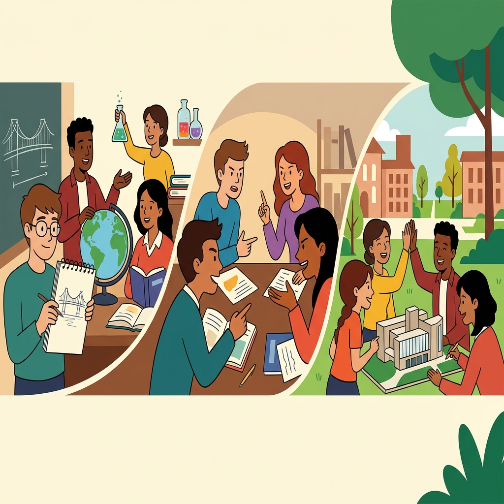 Diversity at the university led to controversy, but students learned to discuss their differences respectfully.