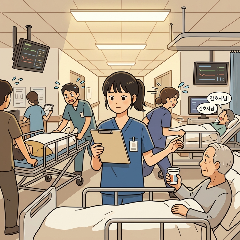 A nurse learns to cope with the chaos of a busy emergency room.