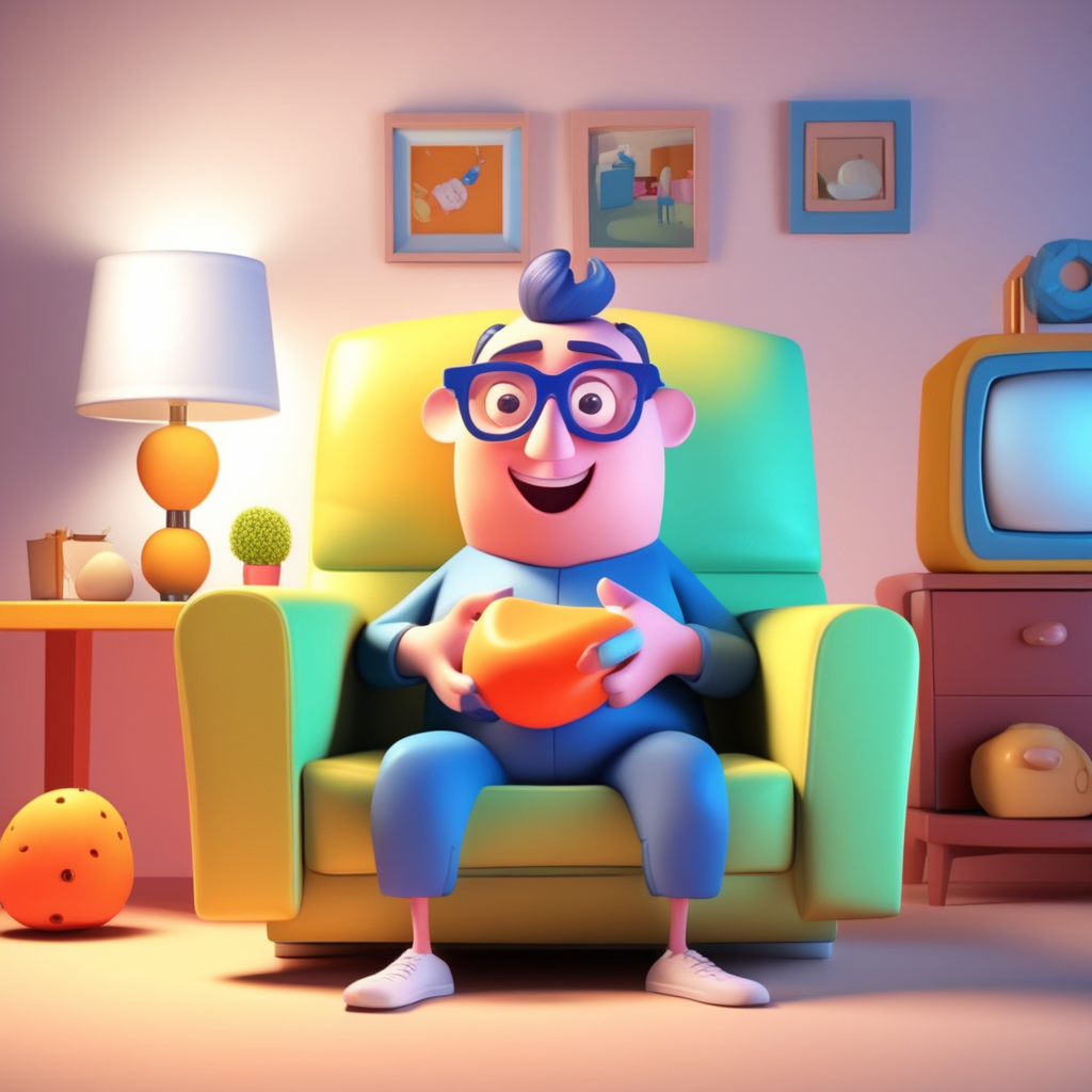 couch potato concept