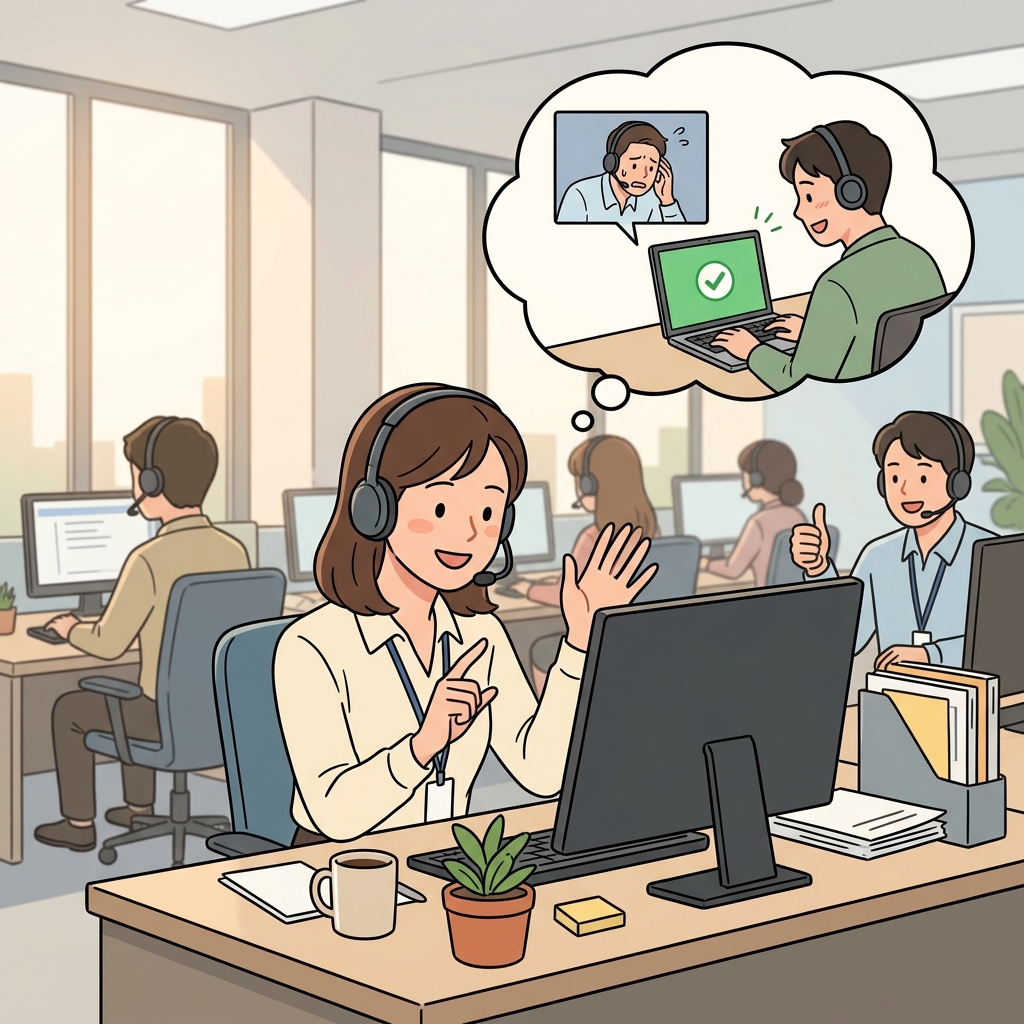 customer support concept