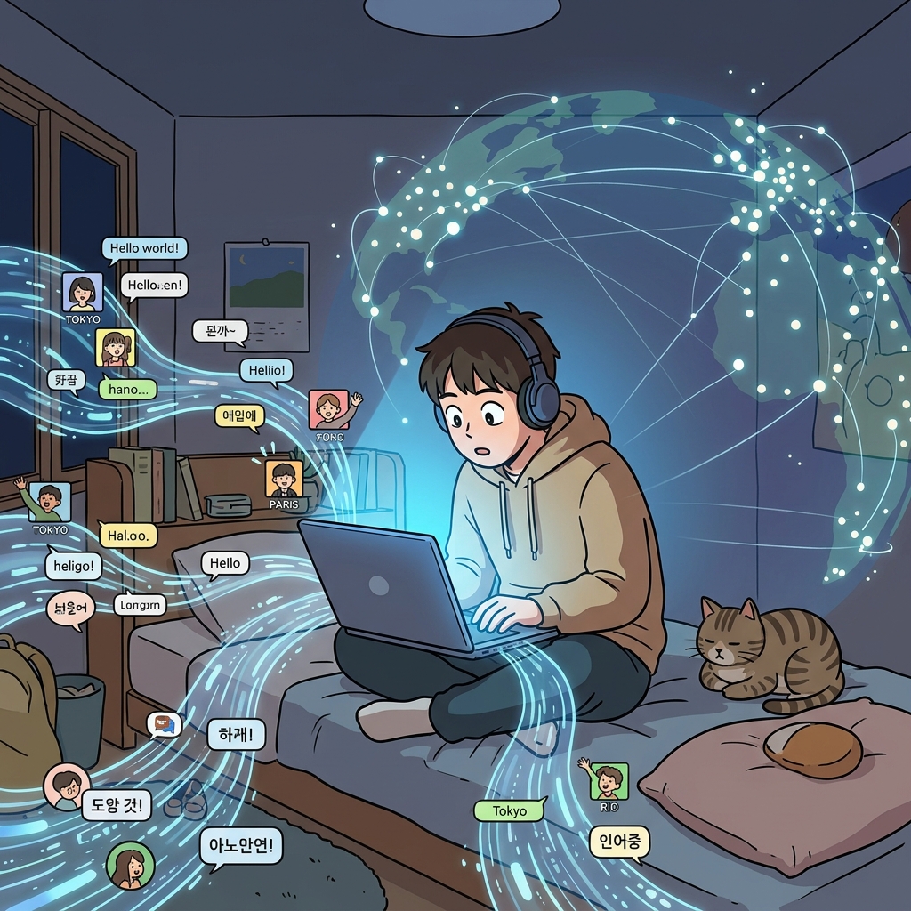 cyberspace concept