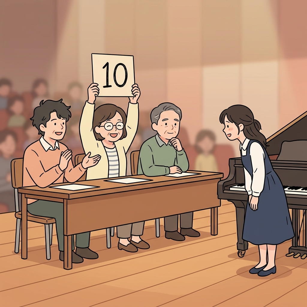 The judges deemed her performance the best of the competition.