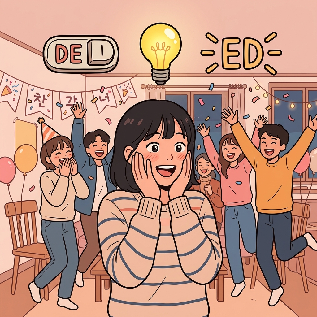 delighted mnemonic english