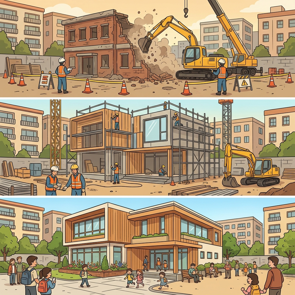The city demolished the old library, rebuilt it, and watched the neighborhood flourish.