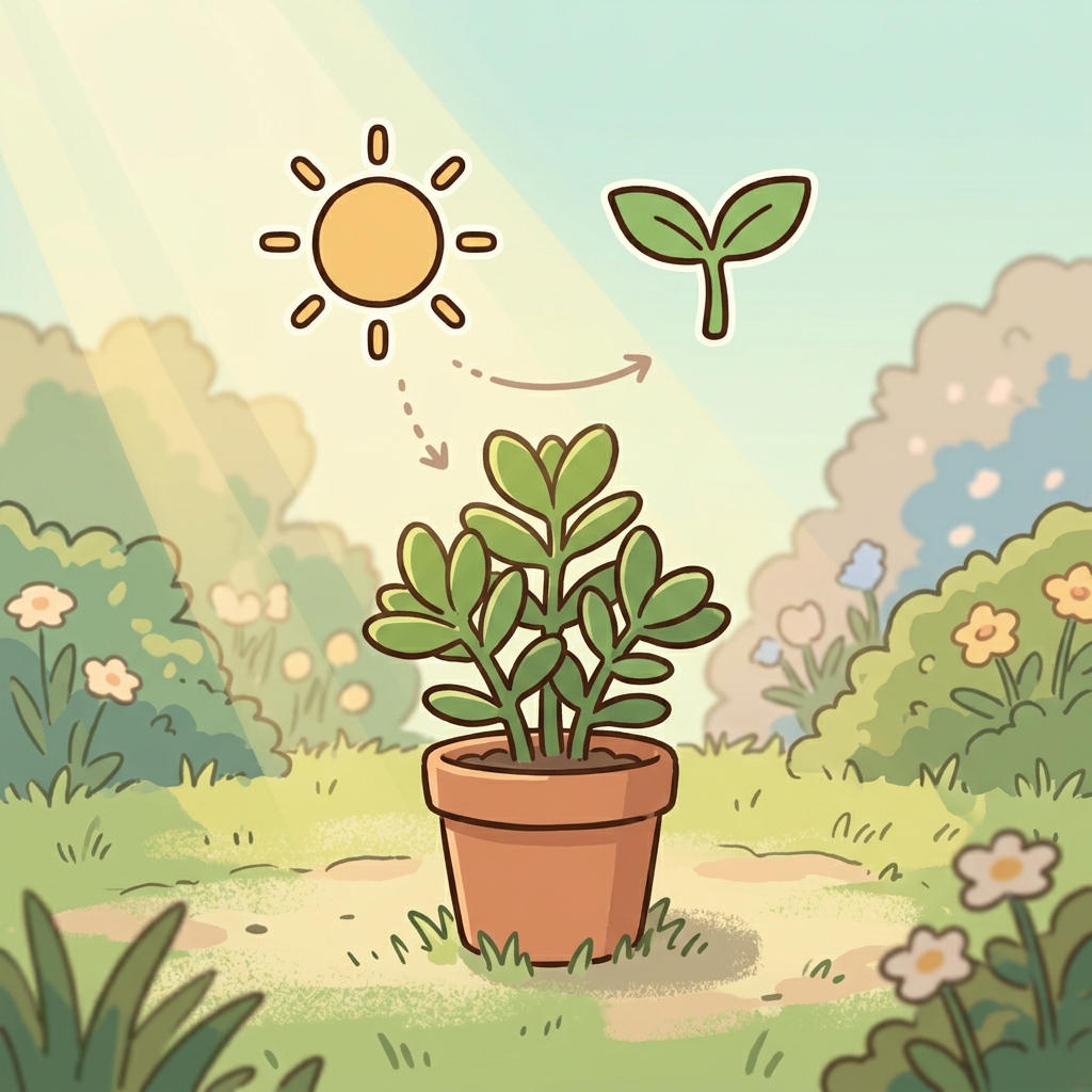 Plants derive energy from sunlight. (☀️ Source + 🌱 Benefit → Derive)
