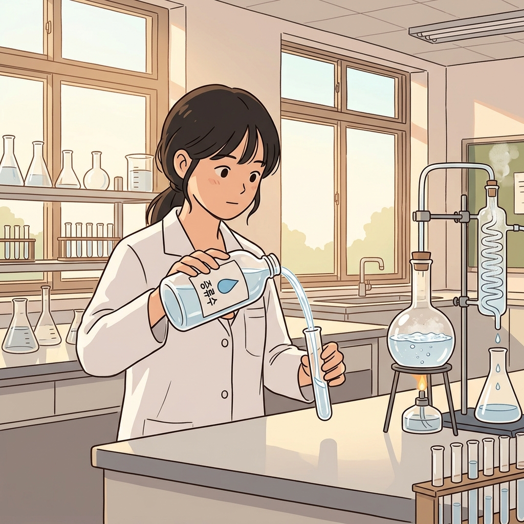 distilled water concept