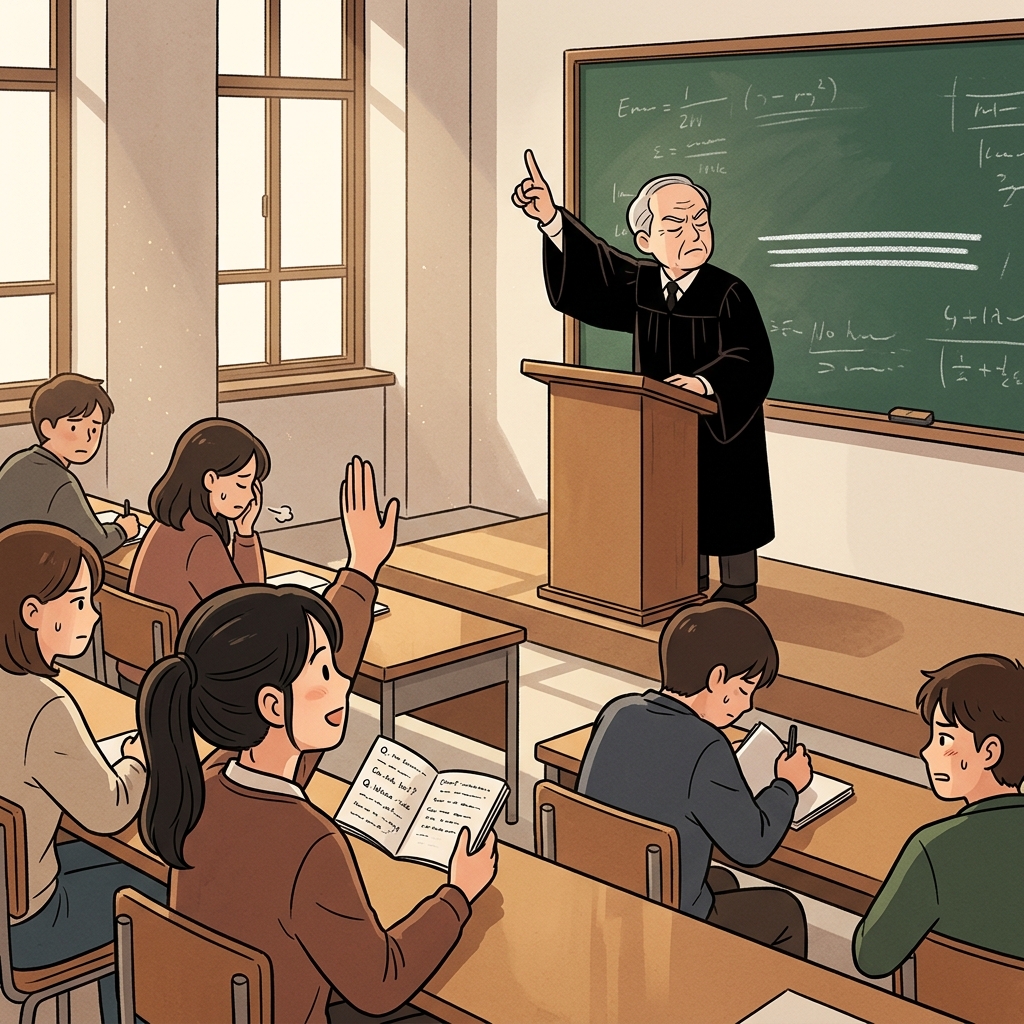 The professor was so dogmatic that he refused to hear any student's counterargument.