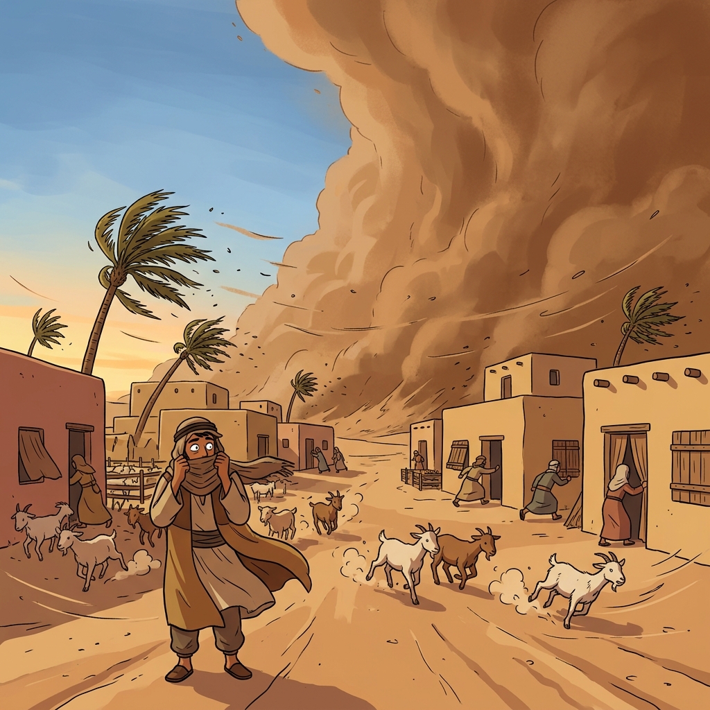 dust storm concept