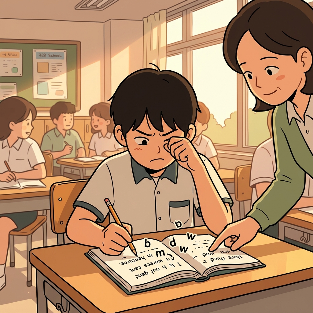 dyslexia concept