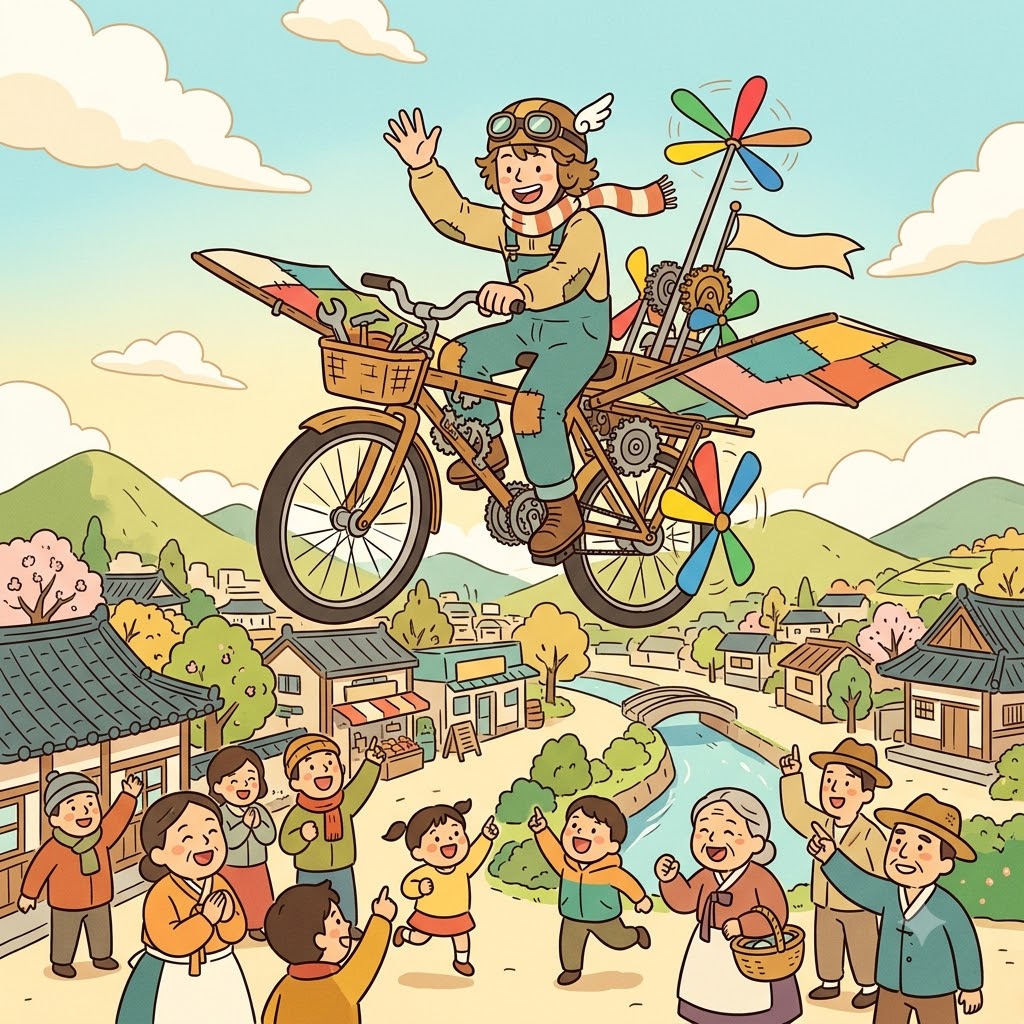 The inventor's eccentricity amazed the whole town.