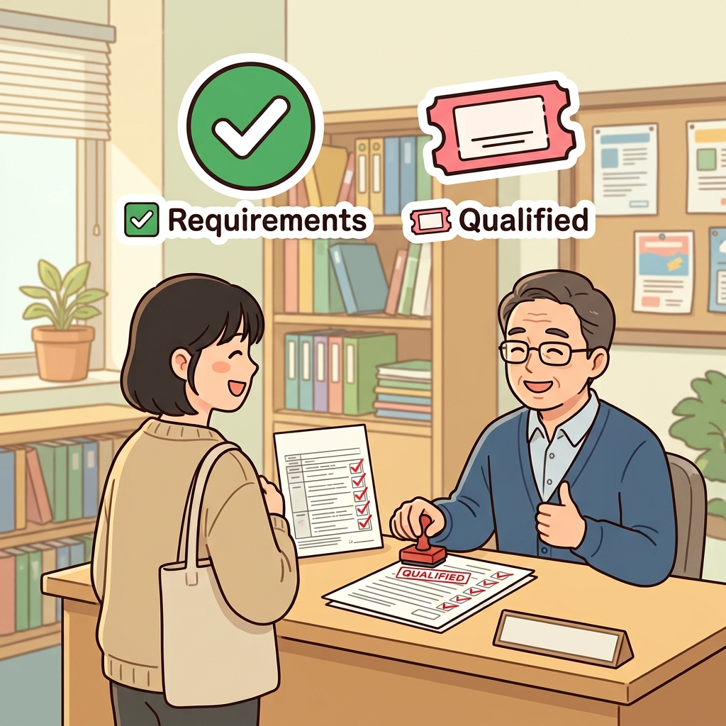 Applicants are eligible only after meeting every requirement.