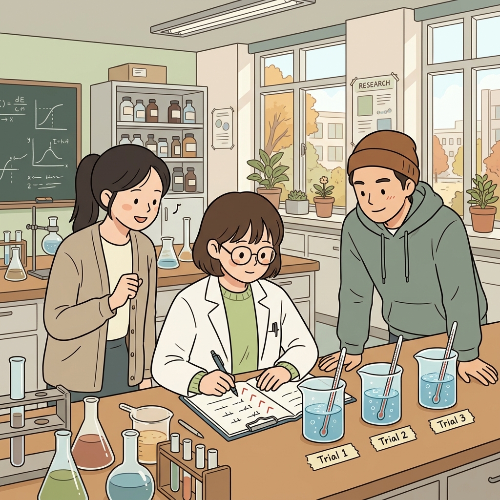 연구원들은 수많은 실험 끝에 실증적인 결론을 내렸다. (EXPERIENCE first.)