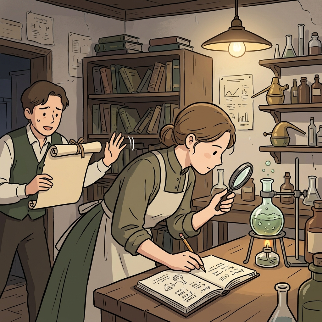 The scientist trusts empiricism, believing only what her experiments actually reveal.