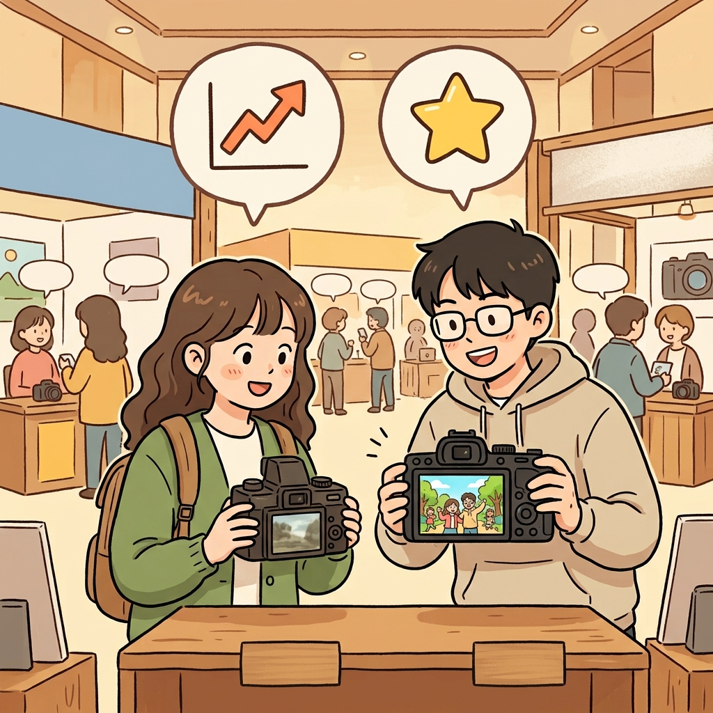 향상된 카메라는 훨씬 더 선명한 사진을 촬영했다.