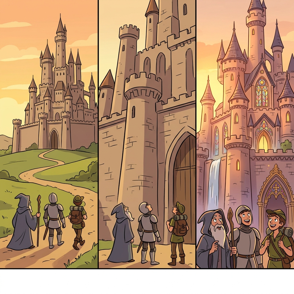 The enormous castle amazed everyone with its marvelous beauty.